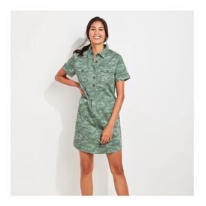 Vineyard Vines Margo Camo Shirt Dress size 10